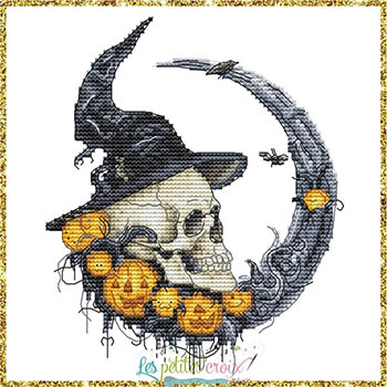 Halloween Moon - Cross Stitch Pattern