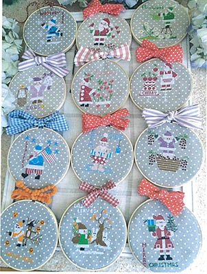 Santa Claus Calendar - Christmas Cross Stitch Pattern