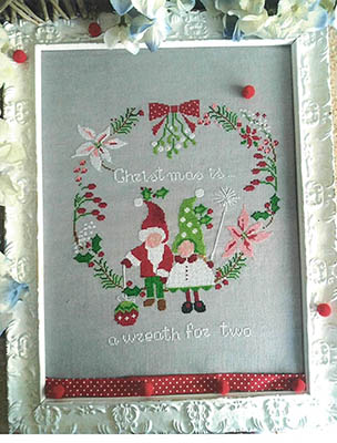 Una Ghirlanda Per Due - Christmas Cross Stitch Pattern