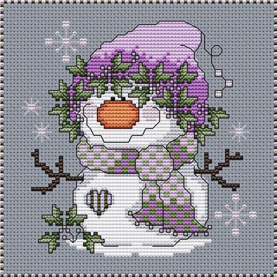 Miss Meri Mistletoe - Christmas Cross Stitch Pattern