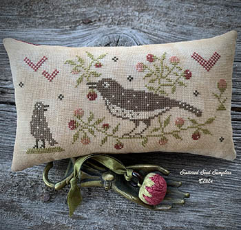 Sweets Of The Vine Pinkeep - Cross Stitch Pattern