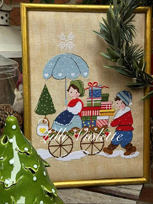 Neve A Colazione  - Christmas Cross Stitch Pattern