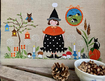 Notte Di Luna Piena - Halloween Cross Stitch Pattern