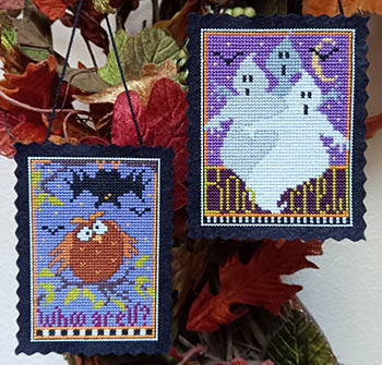 Boo Crew And Whoo Are U? - Halloween Cross Stitch Pattern