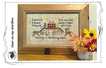 Deer In My Garden - Cross Stitch Pattern