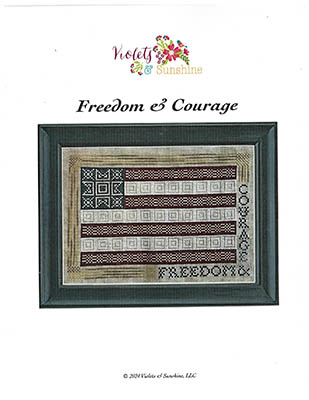 Freedom & Courage - Patriotic Cross Stitch Pattern