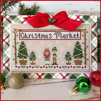 Christmas Market Banner - Cross Stitch Pattern