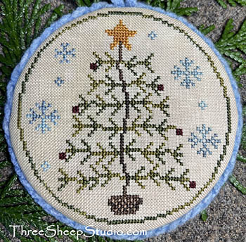 Colonial Feather Tree - Christmas Cross Stitch Pattern
