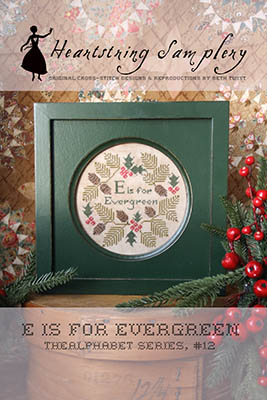 E Is For Evergreen - Christmas Cross Stitch Pattern