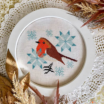 Robin In Winter - Cross Stitch Pattern