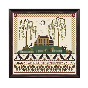 Black Moon Cottage - Cross Stitch Pattern