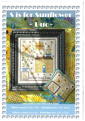 S Is For Sunflower Duo - Cross Stitch Pattern