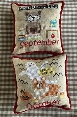 Dogs Of The Month - Sept & Oct - Cross Stitch Pattern