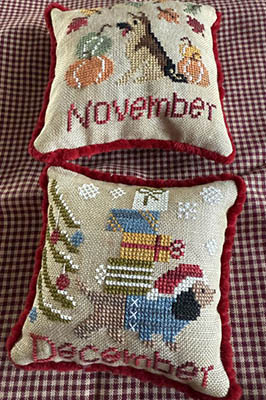 Dogs Of The Month - Nov & Dec - Cross Stitch Pattern