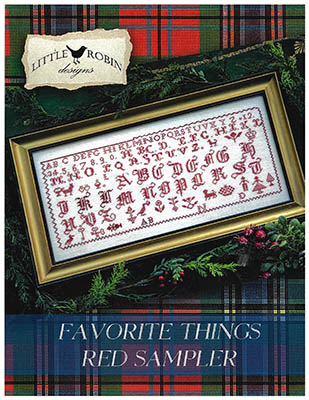Favorite Things Red Sampler - Cross Stitch Pattern