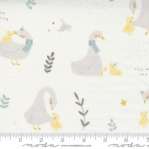 60" Little Ducklings Gauze White - Quilt Fabric