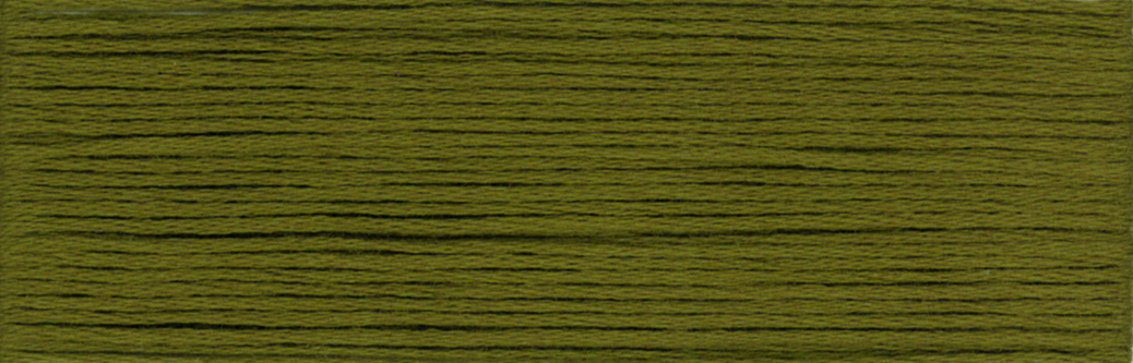 Dark Dull Yellow Green 675 Cosmo Cotton Embroidery Floss 8m