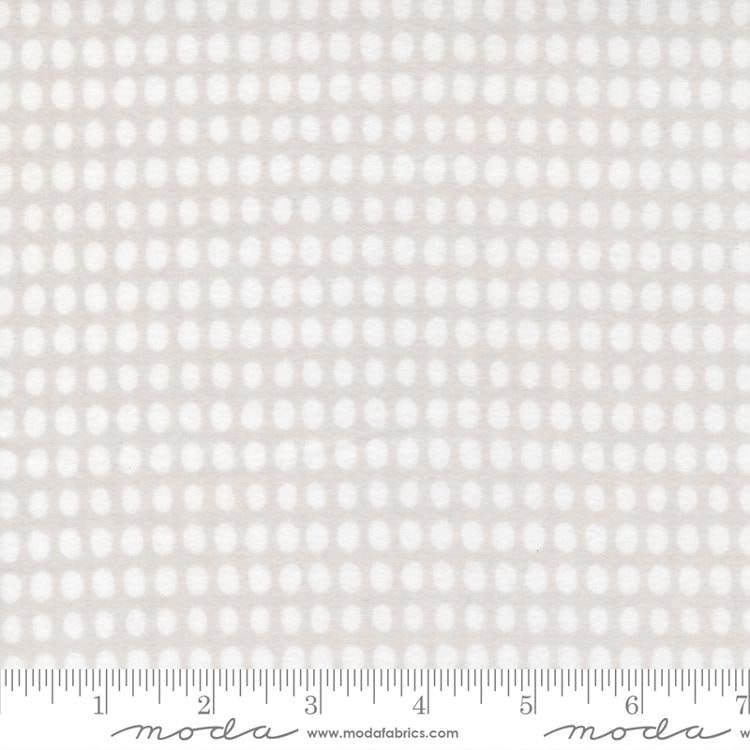 D Is For Dream Flannel Dark Gre - Stripe Dots - Quilt Fabric, zoomed in. Select this picture to zoom back out.