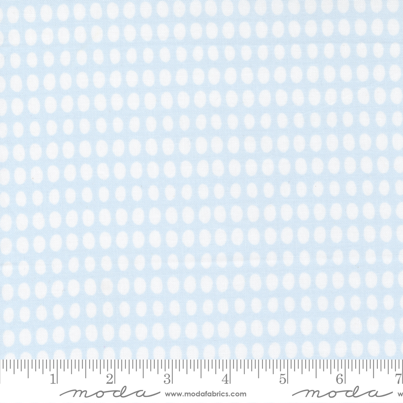 D Is For Dream Blue - Stripe Dots - Quilt Fabric