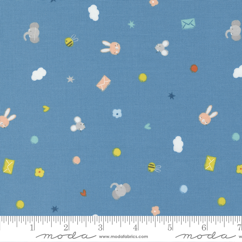 Delivered With Love Blue - Littles Baby Blender - Fabric