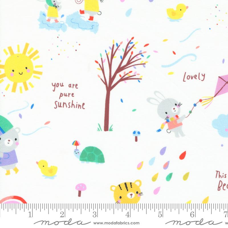 Whatever The Weather Friends - Cloud - Quilt Fabric