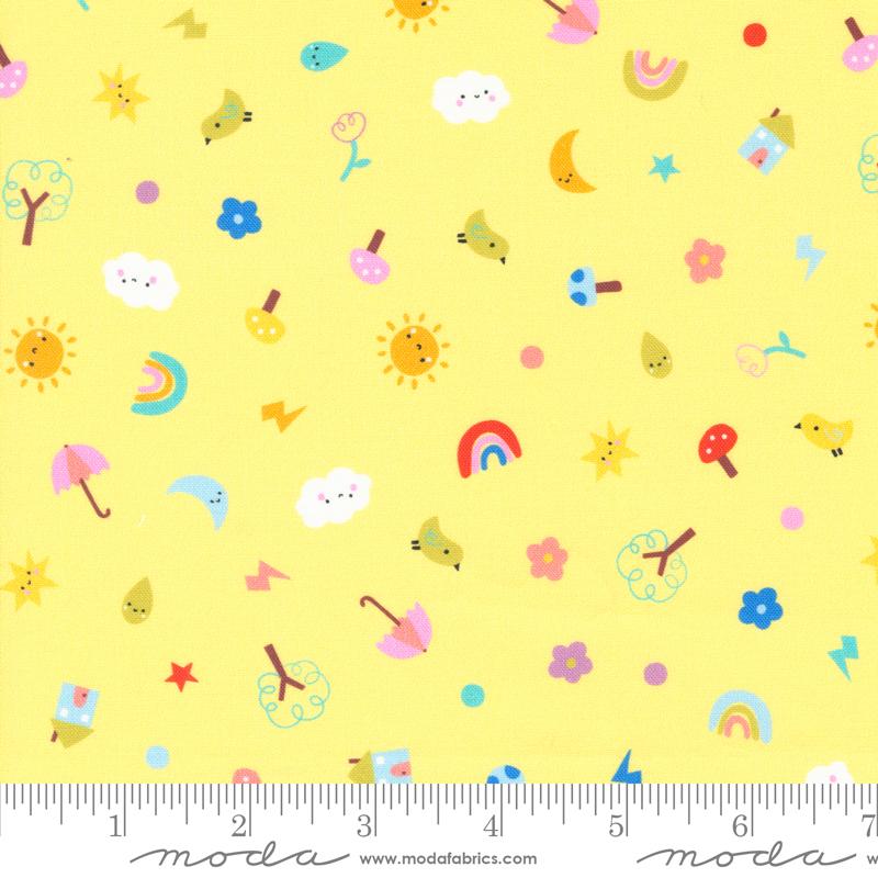 Whatever The Weather Polka Dot - Sunshine - Quilt Fabric