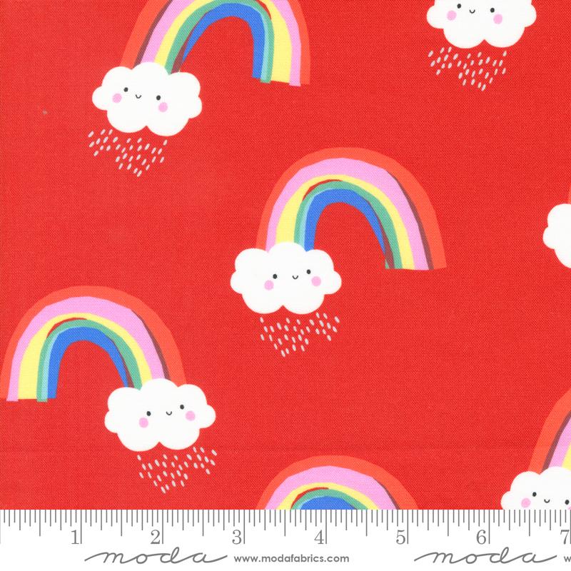 Whatever The Weather Rainbows - Rose - Quilt Fabric