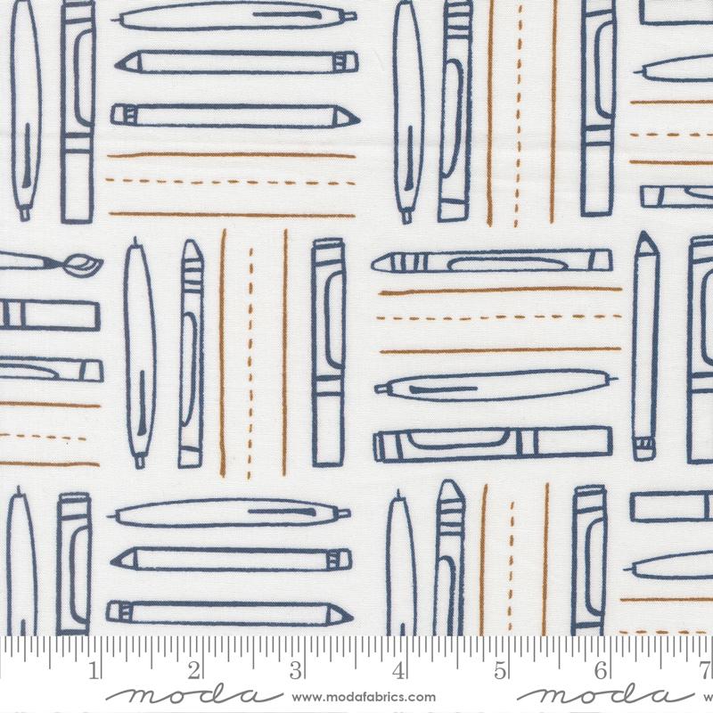 For My Boys Henry Pens Cream - Quilt Fabric