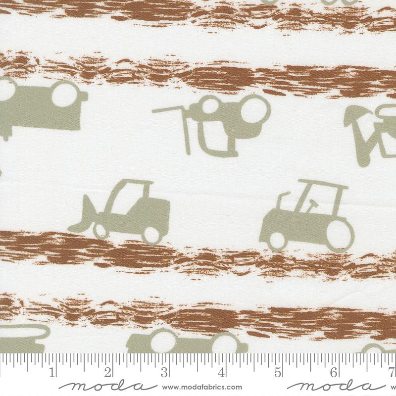 For My Boys Oliver Toys Cream - Quilt Fabric