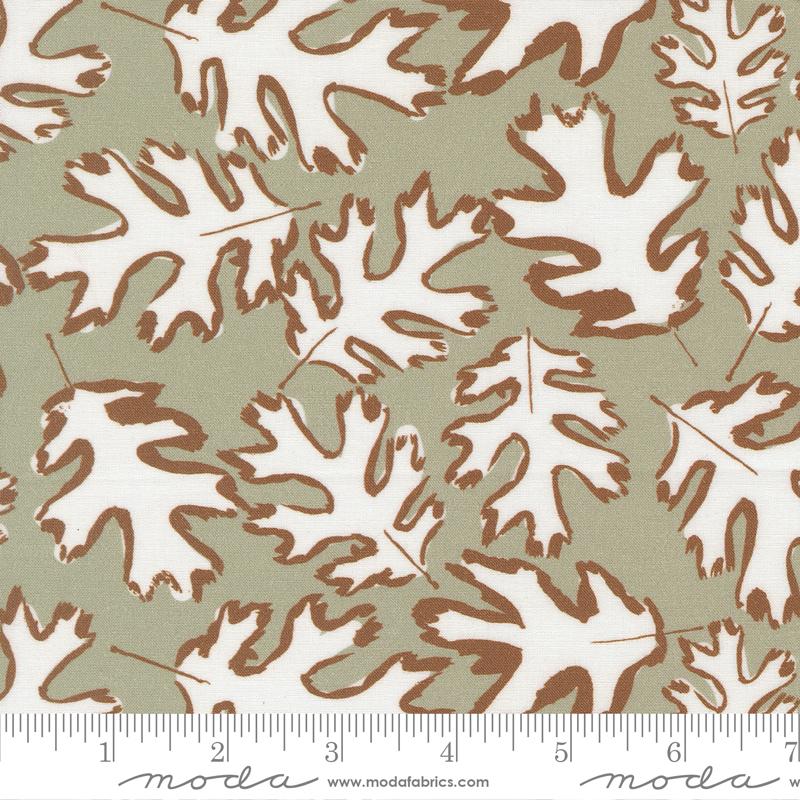For My Boys Oliver Leaf Sage - Quilt Fabric