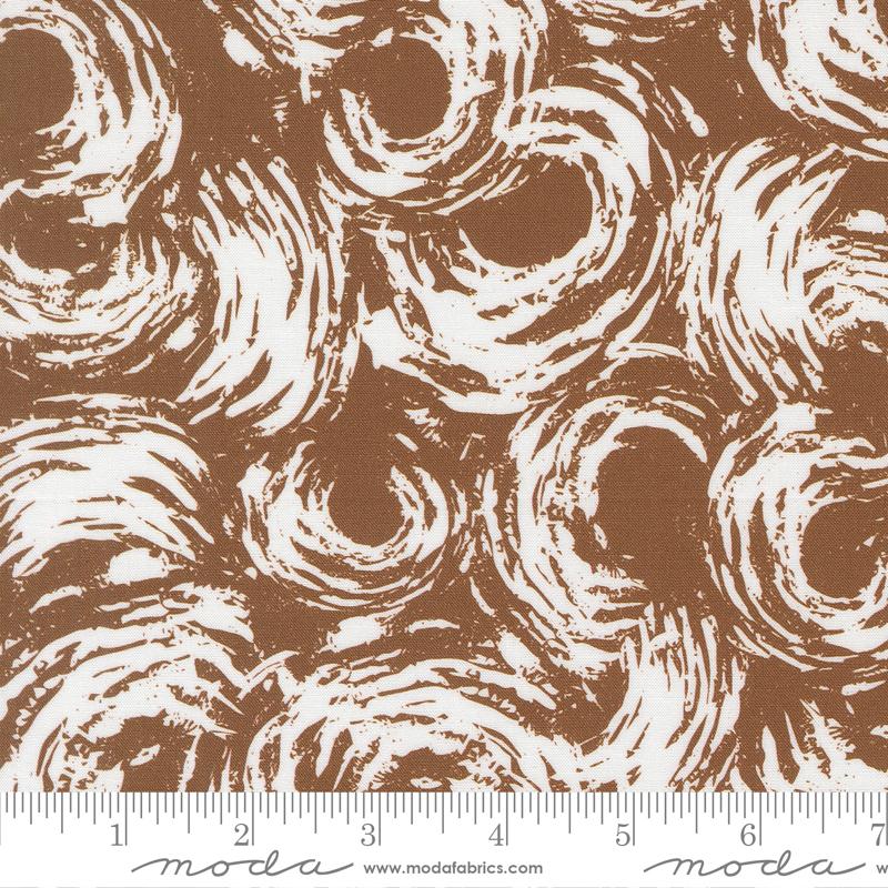 For My Boys Oliver Swirl Cocoa - Quilt Fabric