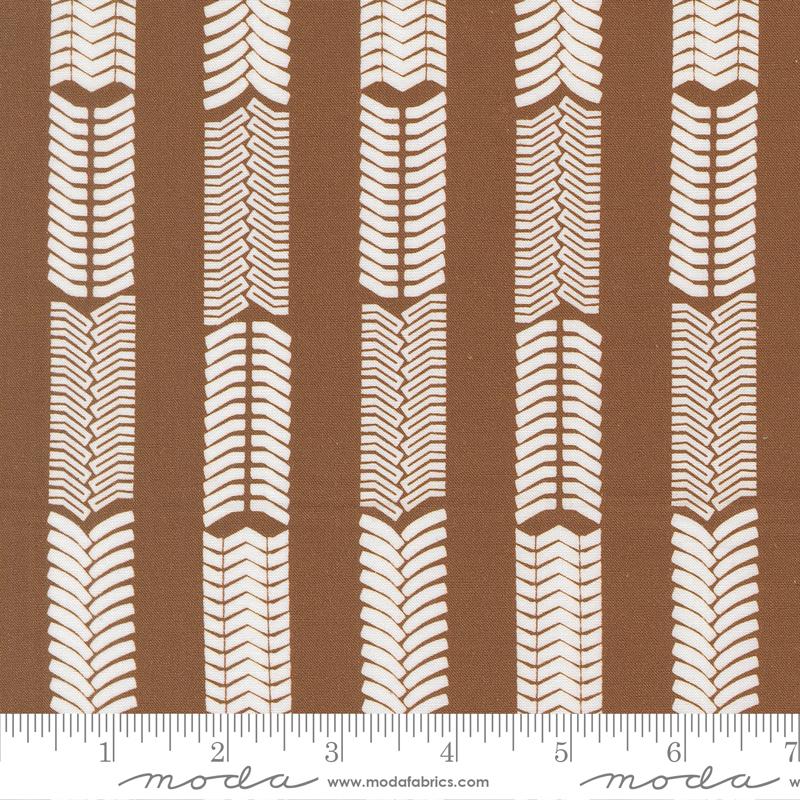 For My Boys Oliver Tracks Cocoa - Quilt Fabric