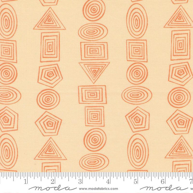 For My Boys Milo Shapes Sherbet - Quilt Fabric