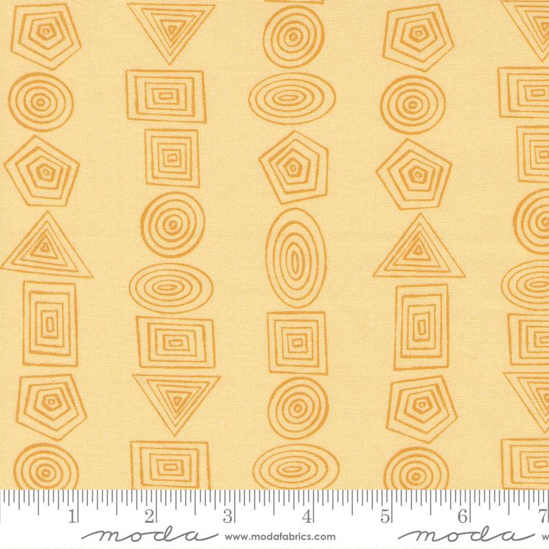 For My Boys Milo Shapes Sunshine - Quilt Fabric