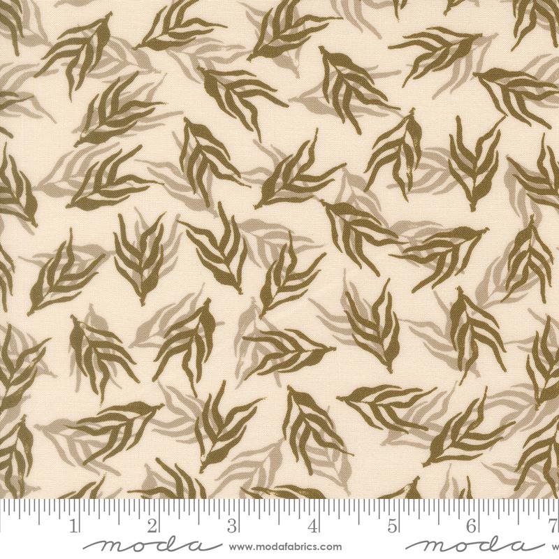 Imprint Dancing Palms Ivory - Quilt Fabric