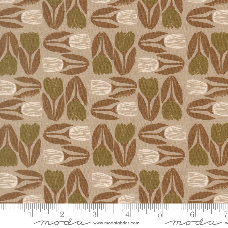 Imprint Flower Market Stone - Quilt Fabric