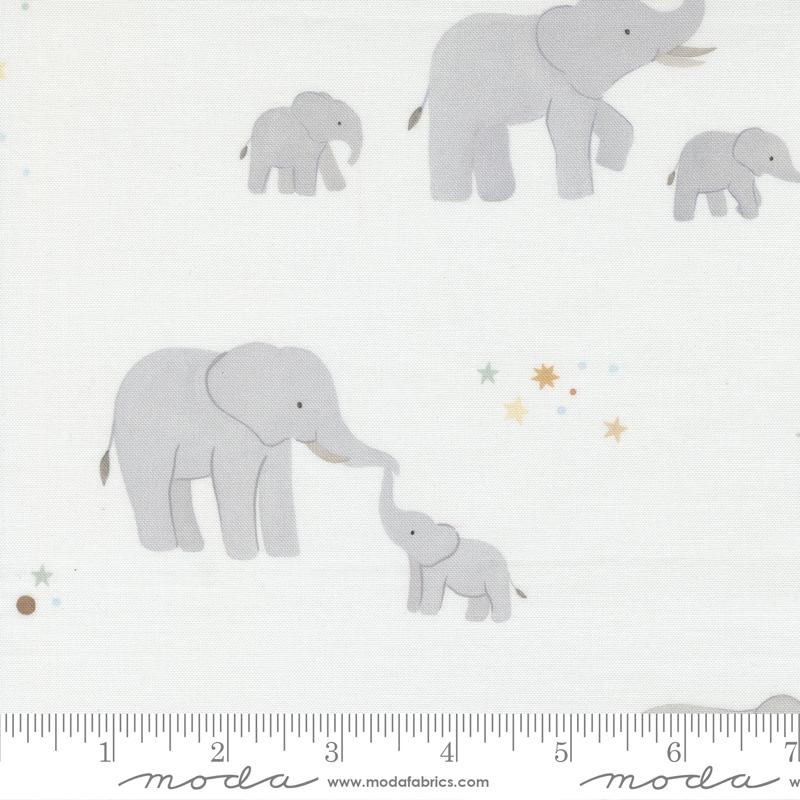 To The Moon And Back Dove - Quilt Fabric