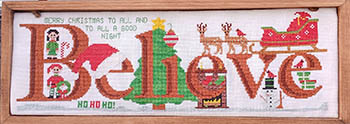 I Believe In Christmas - Cross Stitch Pattern