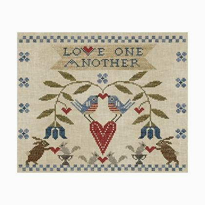 Love One Another - Valentine Cross Stitch Pattern