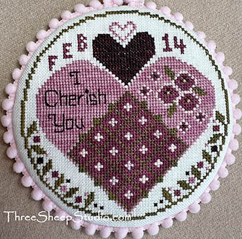 I Cherish You - Valentine Cross Stitch Pattern