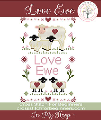 Love Ewe - Valentine Cross Stitch Pattern