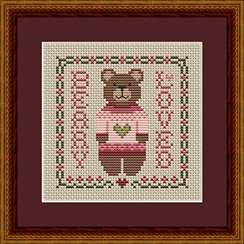 Beary Loved - Valentines Cross Stitch Pattern 