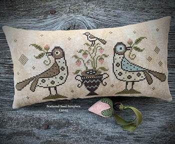 Nesting Together Pinkeep - Cross Stitch Pattern 