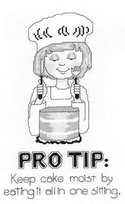 Bakers Pro Tip - Cross Stitch Pattern 