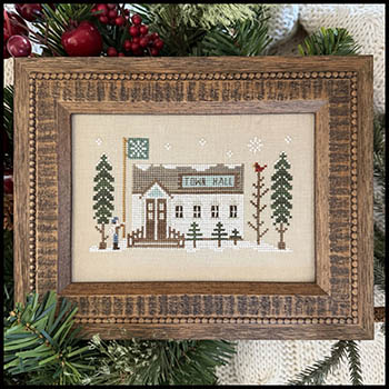 Winterville Town Hall - Christmas Cross Stitch Pattern
