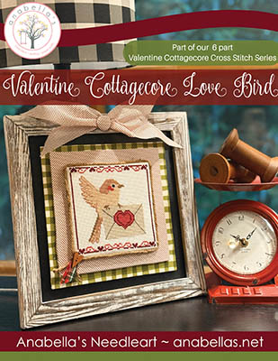 Valentine Cottagecore Love Bird - Cross Stitch Pattern