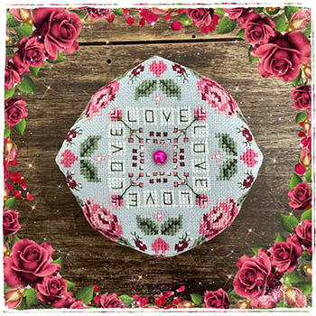 February Biscornu - Valentines Cross Stitch Pattern