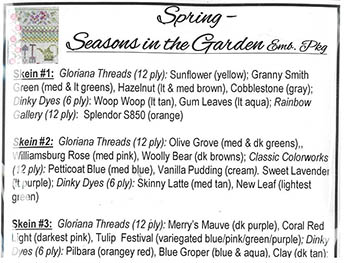 Spring - Seasons In The Garden - Embellishment Pack  