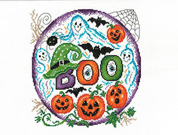 Boo-Tastic Friends - Halloween Cross Stitch Pattern  