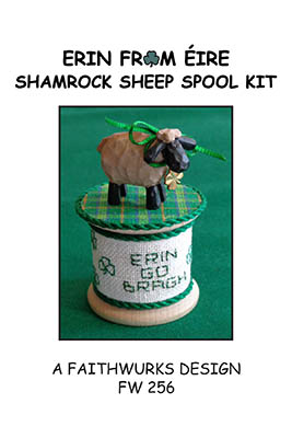 Erin From Eire Shamrock Sheep Spool - Cross Stitch Kit 